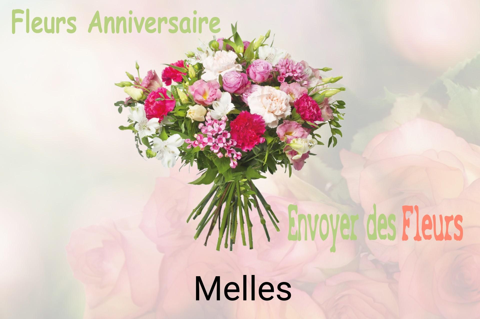 Bouquet de fleurs d’anniversaire livré à Melles